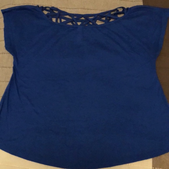 Xhilaration Flowy Blue Shirt XS - Picture 2 of 3